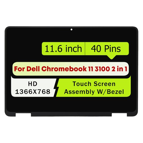 Écran LCD Complet Pour Dell Chromebook 3100 - Assemblage Supérieur Avec Panneau, 29.5 Cm, Occasion Fonctionnel