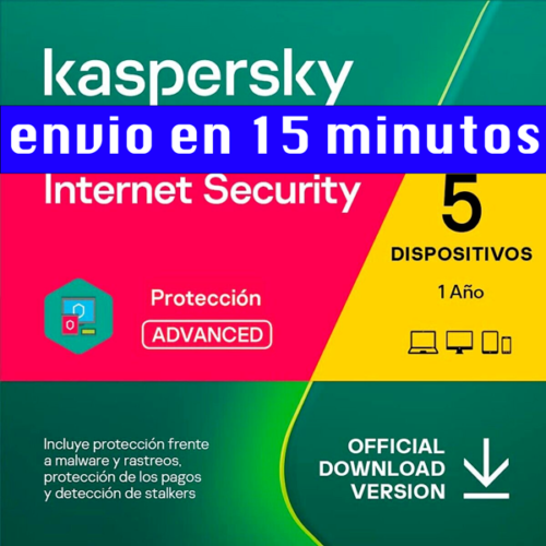 Kaspersky Internet Security 2025 / 5 Pcs / 1 año/📩email con código 15 minutos📩 - Imagen 1 de 1