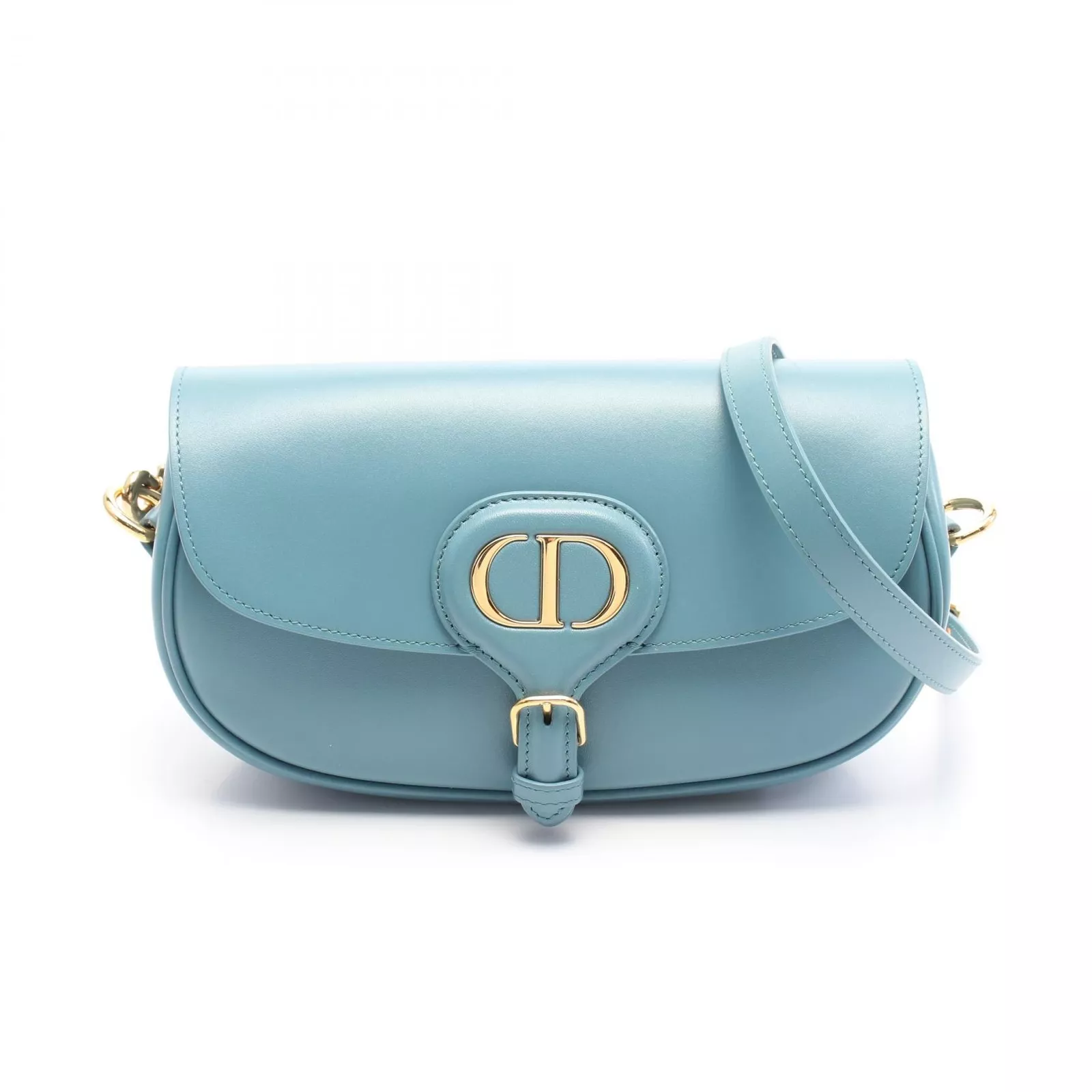 Sac bandoulière Christian Dior Bobby Est Ouest M9327UMOL cuir bleu occasion
