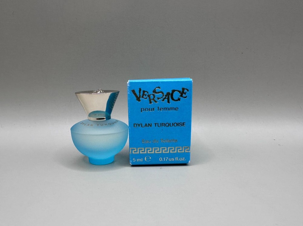 VERSACE DYLAN  TURQUOISE POUE FEMME EAU DE TOILETTE .17oz, 5mL NIB
