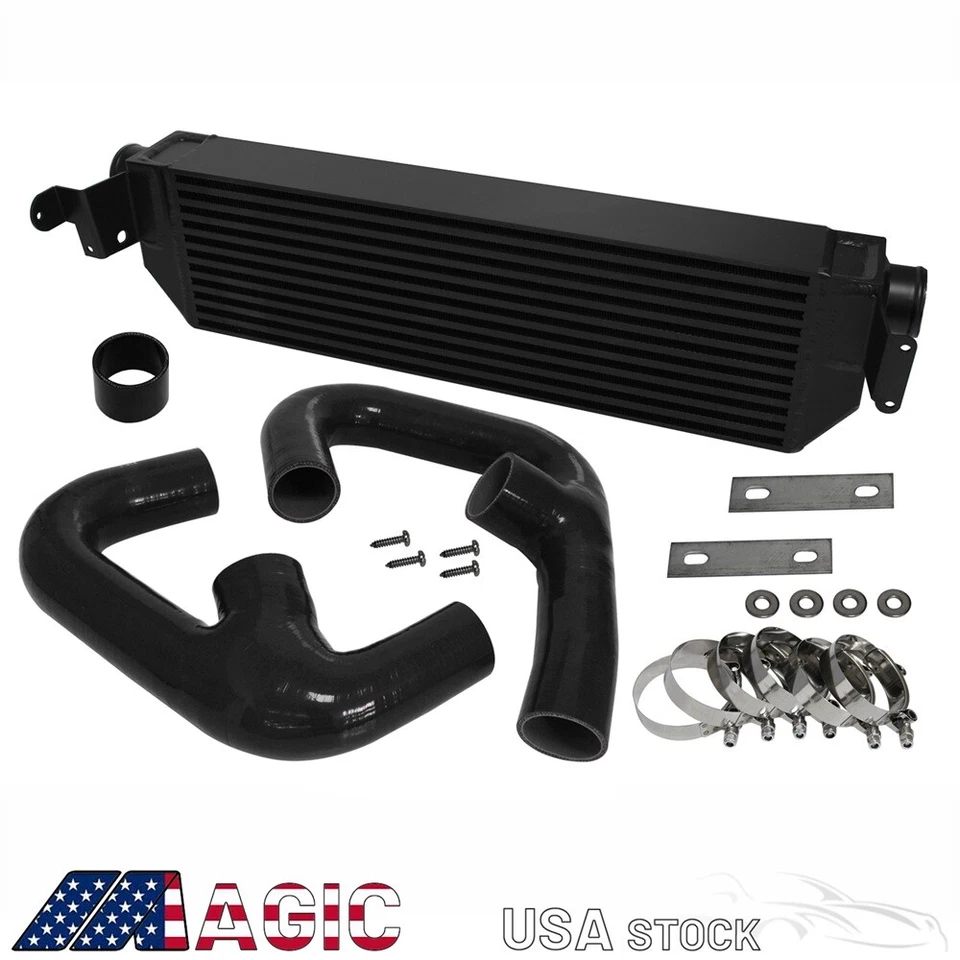 FMIC Twin Intercooler Upgrade+ Hose Kit For Volkswagen Golf R GTI MK7 Foto 4 de 4