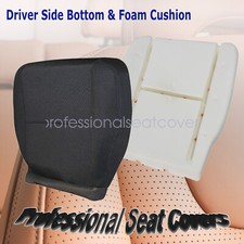 Driver Bottom Cloth Seat Cover Black Foam Cushion For 2007-14 Chevy Silverado
