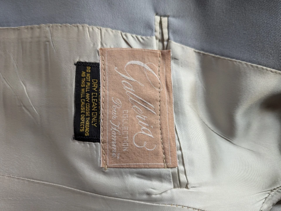 Винтажный 60-х 70-х порошок синий пик лацкан смокинг блейзер куртка 40 диско мод Aristocrat - Изображение 3 из 4