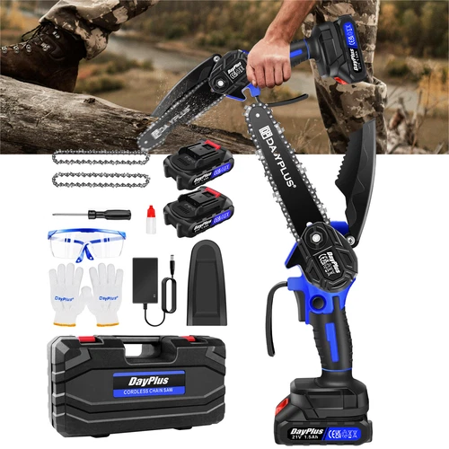 1200W Handheld Small Chainsaw Mini 4/6 Inch Chain Saw Cordless For Wood Cutting