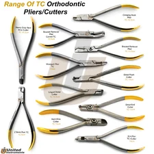 Range Of Orthodontics Braces Brackets Pliers TC Alicates de Ortodoncia Dental