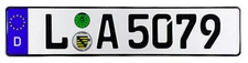 Leipzig German License Plate by Z Plates - L.A. Los Angeles