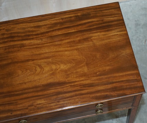 VERY FINE CIRCA 1780 GEORGIAN MAHOGANY READING TABLE WITH CANDLE SLIPS & SLOPE - Picture 8 of 12