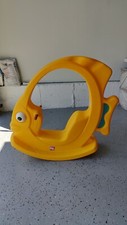 Vintage Step 2 Rocking Yellow Angel Fish Rocker Toddler Ride On - Rare