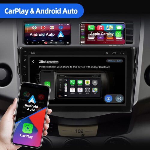 9" Android 14 Car Radio for Toyota RAV4 2007-2012 2G+32G GPS WiFi DSP Fast Boot - Foto 5 di 12