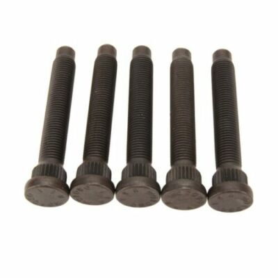 Moroso 0.560'' Diameter 7/16'' -20 Thread Press-In Steel Wheel Stud 5 Pack 46160