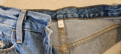 Frame Distressed Denim Cutoff Jean Shorts. Size 27 - Button Fly - Picture 11 of 11