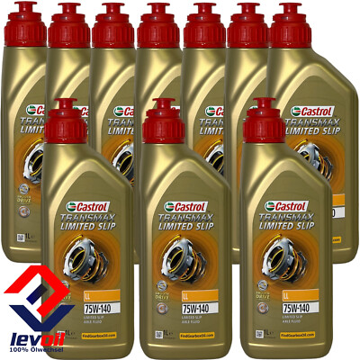 10x1 Liter Castrol Transmax Limited Slip 75W-140 Getriebeöl  Vollsynthetisch