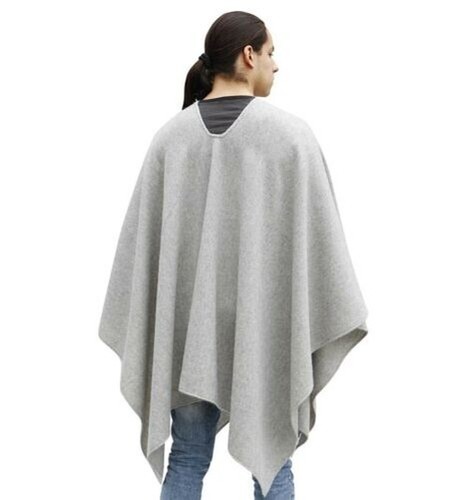 Thick Alpaca Wool Poncho For Women Men Alpaca Cloak Alpaca Cape Coat Solid Color - Picture 2 of 18