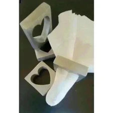 4-Square Heart Napkin Rings