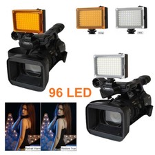 96 LED Videoleuchte mit Filter Dimmbare für Canon Nikon Sony DSLR SLR Kamera