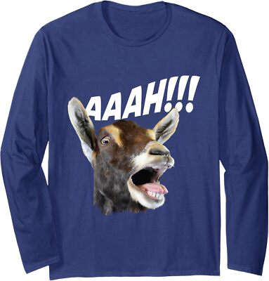 Aaah Goat Whisperer Rancher Farm Animal Farmer Long Sleeve Tshirt