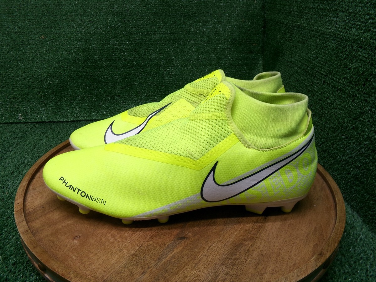 Nike Mens Phantom VSN Academy FG MG Volt Yellow White Soccer  display picture 1