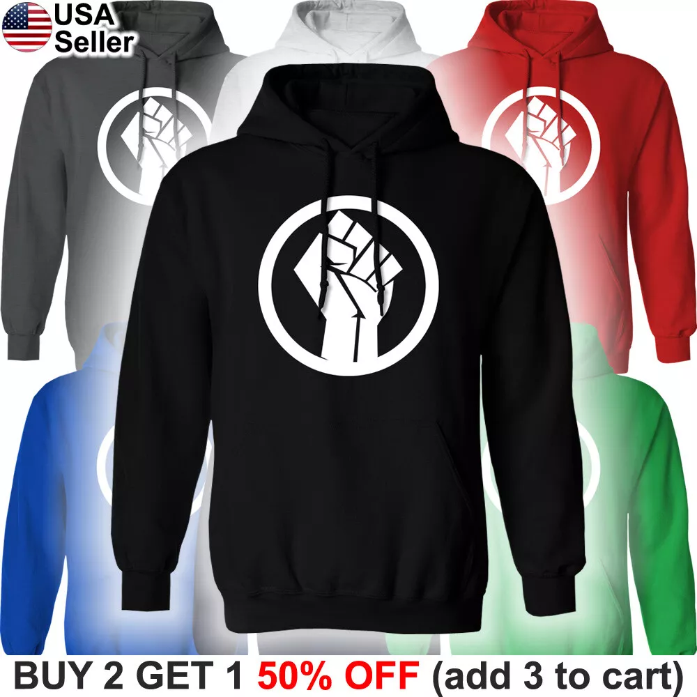 Blm fist online hoodie