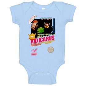 Kid Icarus Retro Nes Box Art Baby One Piece