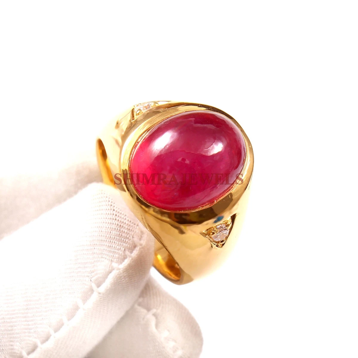 Anello uomo hotsell rubino naturale