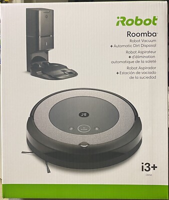 iRobot Roomba i3+ (3550)WiFi Connected Robot Vacuum with Automatic Dirt Disposal