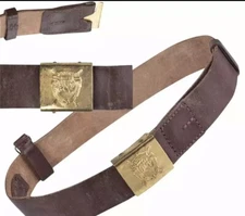 Romanian Army Leather Belts  Very Old But Never Issued With Buckle
