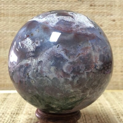 572g Natural Rare Ocean Jasper Ball Crystal Quartz Stone Sphere Healing Reiki