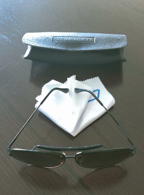 Vintage Serengeti Drivers DR-5372 Aviator Sunglasses Black Copper