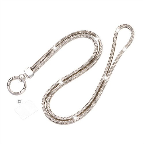 Glitter Bright Rhinestone Phone Lanyard Crystal Neck Strap Ladies Girl Gifts - Zdjęcie 14 z 25