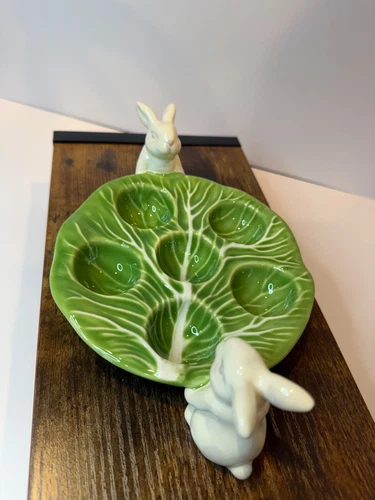 Threshold Cabbage Bunny Deviled Egg Platter - Thumbnail 4