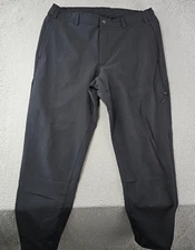 Mack Weldon Pants Mens Large Black Tapered Woven Jogger Chino Stretch 36x29