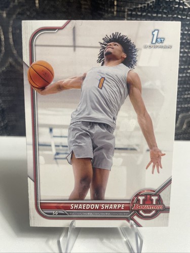 2021-22 Bowman University - #91 Shaedon Sharpe (RC) - Picture 1 of 2