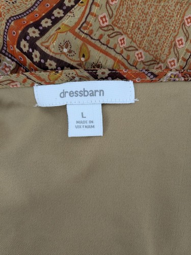 Dressbarn Babydoll Top Women Size L Tie Floral Patchwork Y2K Milkmaid Fairy Boho - Afbeelding 8 van 10