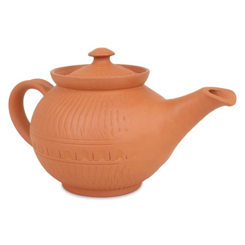 Tea Kettle with Lid Made of Clay-700 ml - Picture 4 of 5