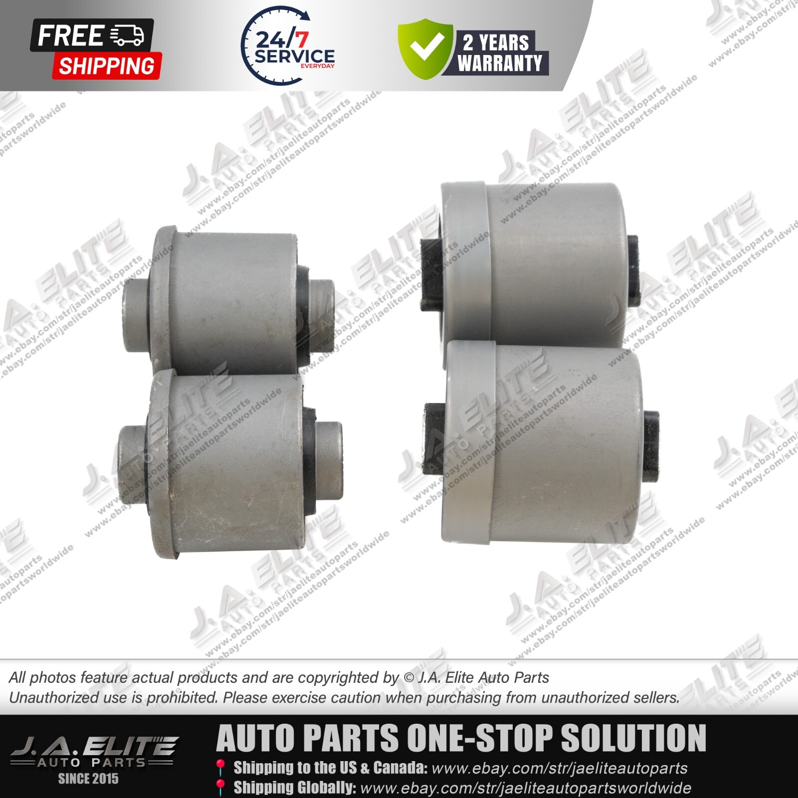 4pcs Front Lower Control Arm Bushing Kit fit Rolls Royce Phantom (2004-2016)