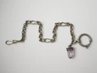 Old Watch Chain Jakob Bengel Pendant Amethyst Point Raw Charivari 25.3 G/29 Cm