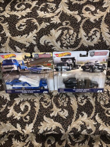 Hot Wheels Team Transport ‘64 Galaxie 500 Ford C-800 ‘66 Super Nova Lot New - Picture 1 of 3