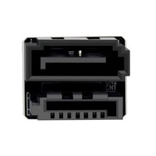 Single SATA 7Pin Female to 7Pin Male 360 Degree Angled Adapter for SSD HDD