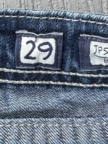Miss Me Jeans Womens 29 Blue Boot Cut Embellished Rhinestone Embroidered Pocket - Picture 7 of 15