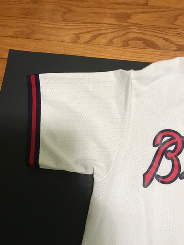 Vintage Majestic MLB Atlanta Braves #16 McCann Autograph Signed Baseball Jersey - Picture 5 of 13