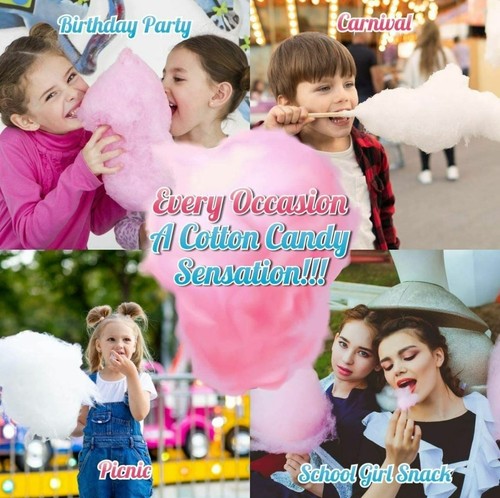 Lieber's Cotton Candy Bulk Bags, (Pack of 48) Great Birthday Party Favors Idea - Picture 5 of 5
