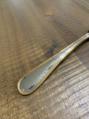 Hammered Silverware Set for 4, 16-Piece 1810 Stainless