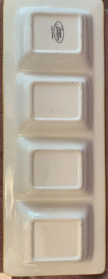 "Bandeja dividida internacional certificada por Navidad SUSAN WINGET 19"" X 7""" Foto 2 de 4