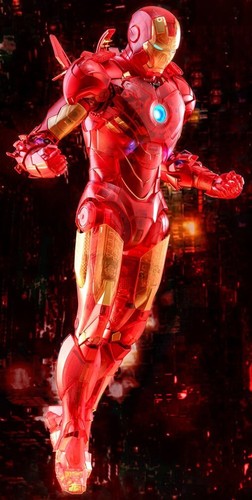 Iron Man 2 Mark IV Holographic Version 1:6 Figur Hot Toys MMS568 32 cm OVP Neu - Bild 23 von 24