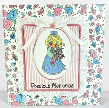 Vintage Precious Moments 3 Ring Scrapbook Memory Photo Notebook  50 Protect Pg