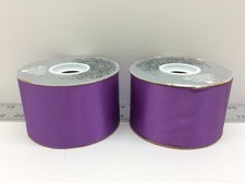 2 - McGinley Satin Acetate Ribbon 2 1/2" x 50 yards Purple