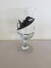 Anheuser-Busch A & Eagle Stealth Bomber Glass