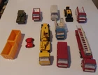 12 VINTAGE TONKA VEHICLE LOT 70s 80s vehicles/1 Buddy L Tank