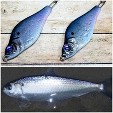 FISHING JIGGING CASTING TROLLING SLOW PITCH SPOON LURES  1-1/4oz. (2 PACK)