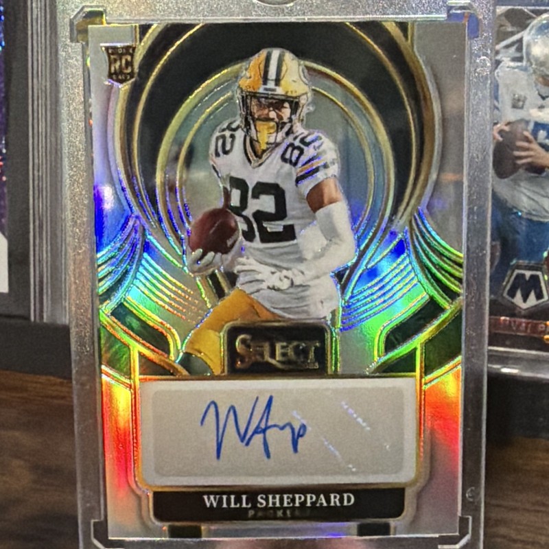Panini Select Signatures Prizm Will Sheppard Packers RC Auto SIP-WSD